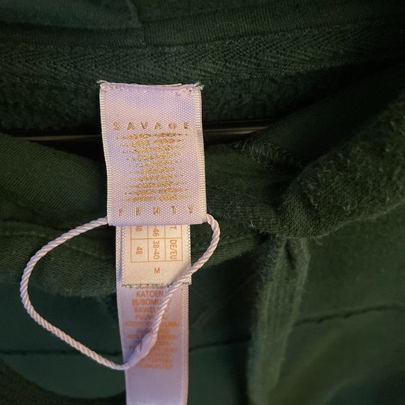 M Unisex Oversized Green Savage x Fenty Hoodie - Picture 2 of 4